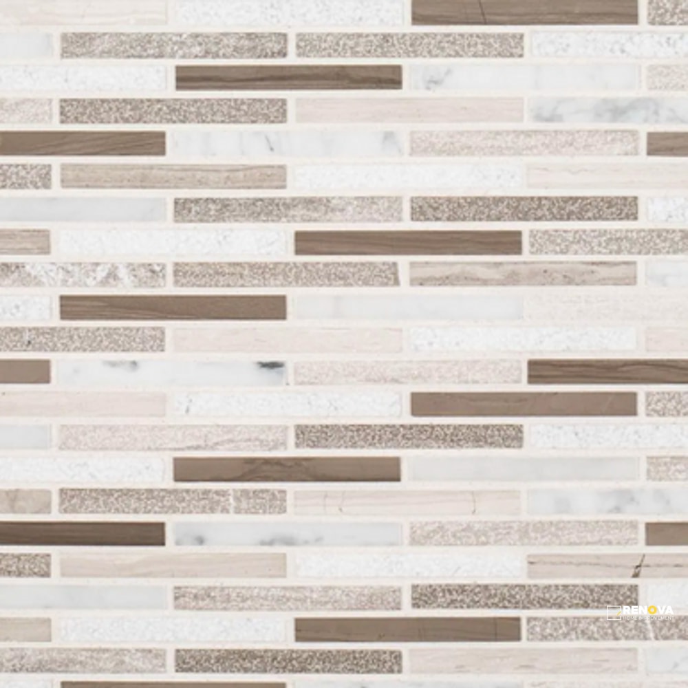 CHAPTER 3 - STREAM STONE LUSTROUS PATTERN B MOSAIC 10-3/4" X 11-7/8" - 5