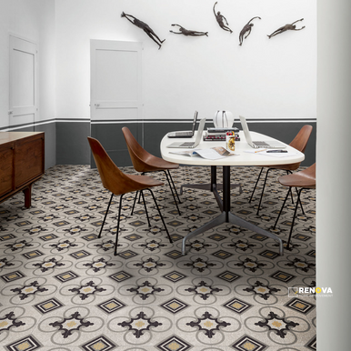 D SEGNI TERRAZZO MATTE FRESCO DECO 8X8 - 2