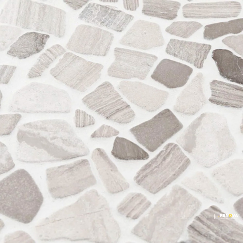 CHAPTER ES - ESSENTIALS COBBLE ROCKS HONED MOSAIC 12" X 12" - 3