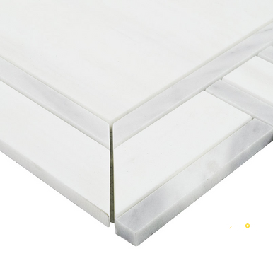 BIANCO DOLOMITE ALANA POLISHED MOSAIC - 4