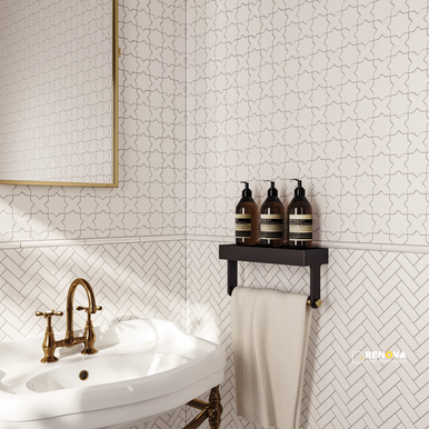 LE CAFE MATTE HERRINGBONE MOSAIC 1" X 3" - 2