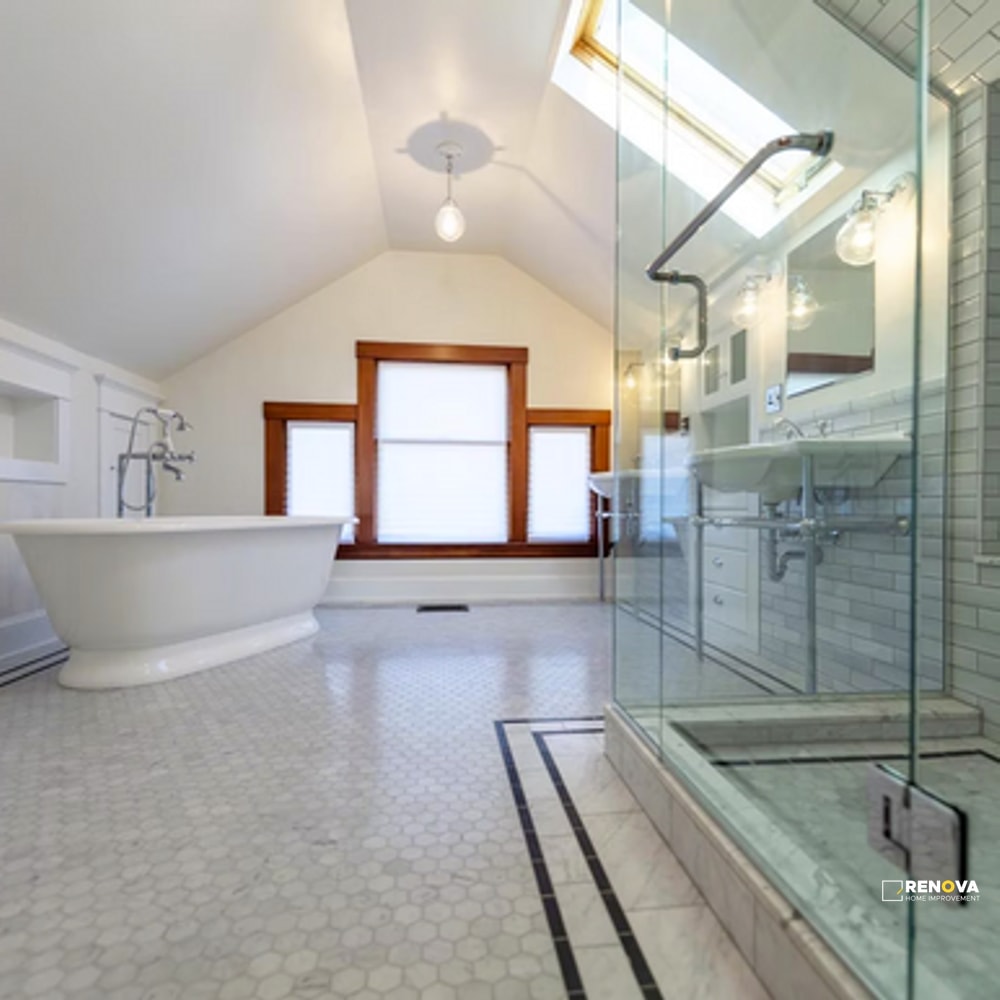 BIANCO CARRARA STONE ESSENTIALS HONED HEXAGON MOSAIC 3" - 6