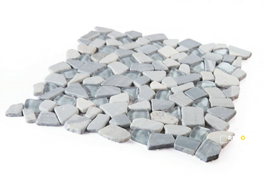 PEBBLE BLUE MOSAIC 12" X 12" - 4