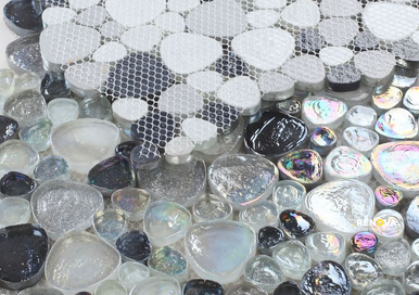 INARI GREY PEBBLE MOSAIC 12" X 12" - 4