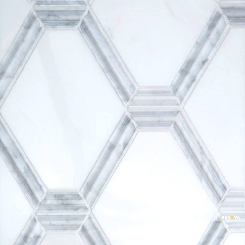 CREST WHITE MOSAIC 10.125" X 8.875" - SA990023 - SA990023 - 3