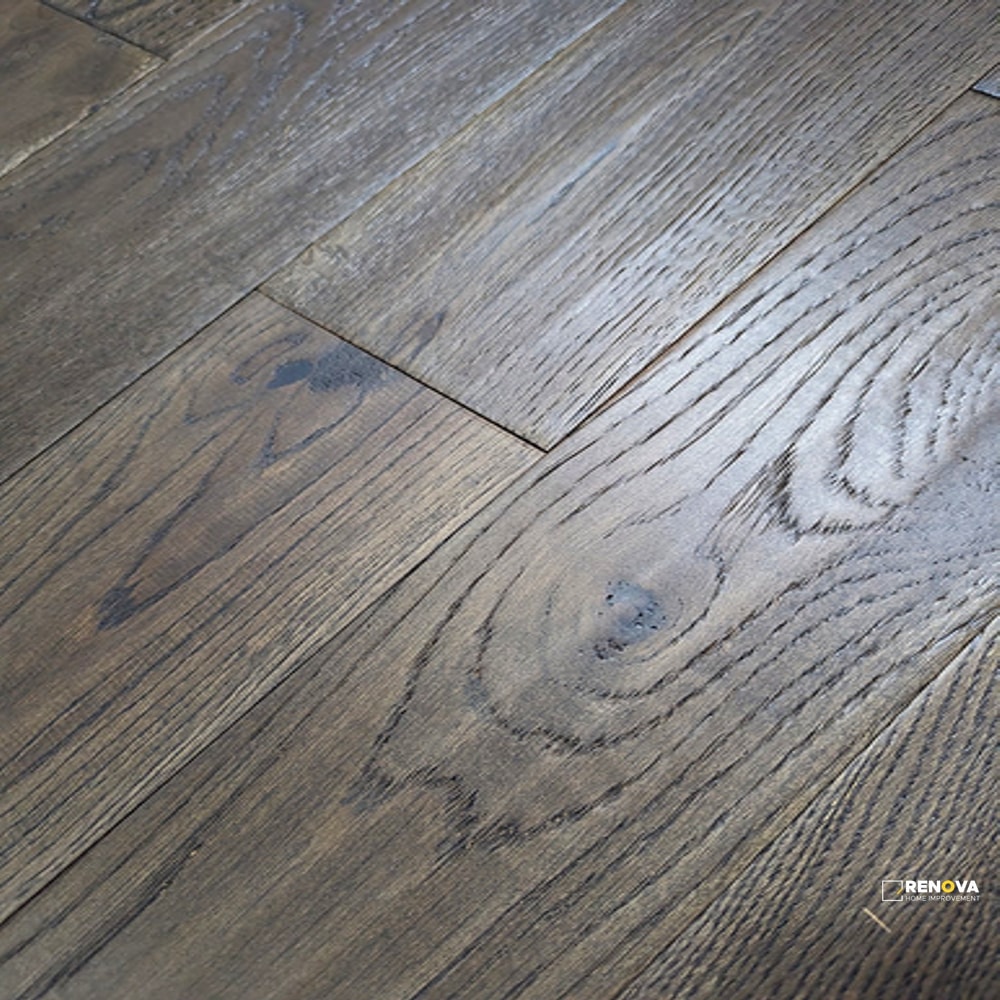 OAK HANDSCRAPED WIRE BRUSHED 5" - SOLID - CRESTWOOD - 4