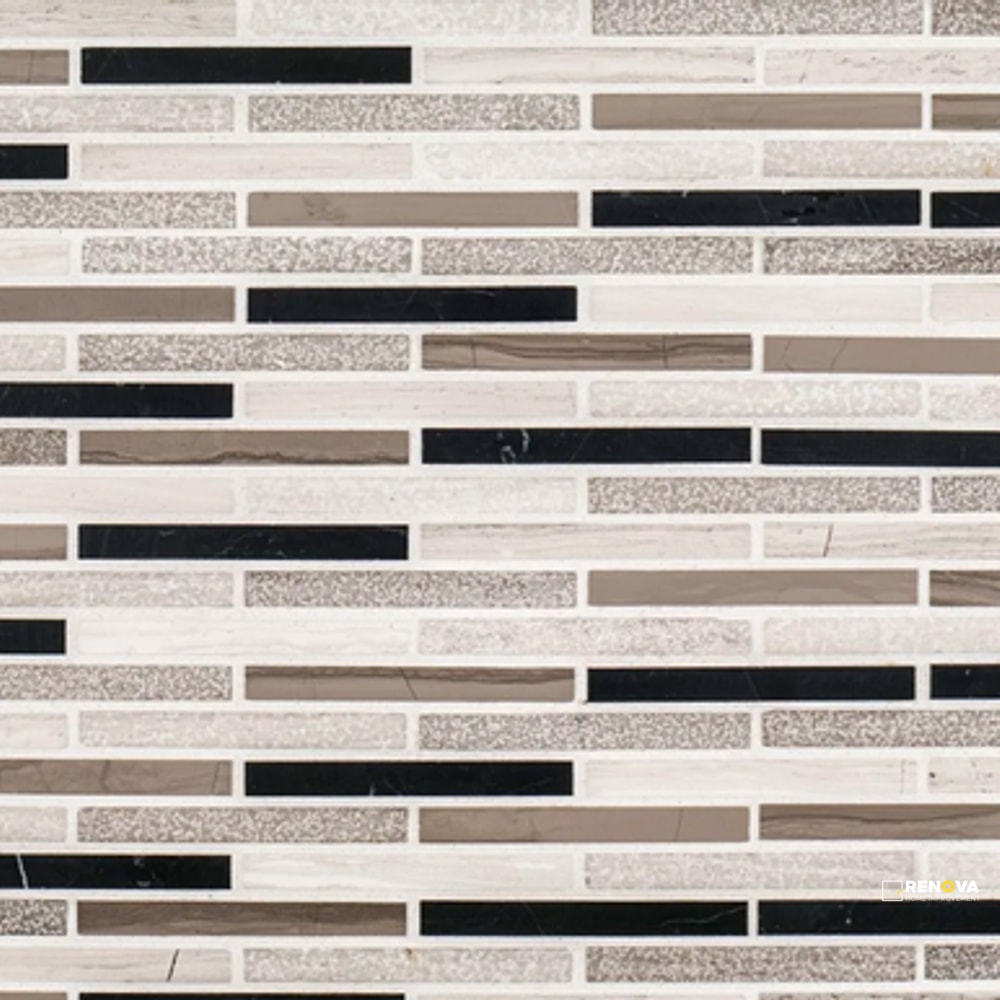 CHAPTER 3 - STREAM STONE LUSTROUS PATTERN C MOSAIC 10-3/4" X 11-7/8" - 4