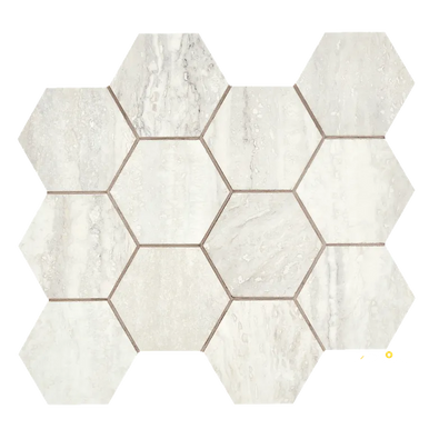 INVICTUS VEIN CUT POLISHED HEXAGON MOSAIC 4" - 2