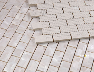 PEARL LARGE BRICK MOSAIC 11.75" X 11.75" - 2