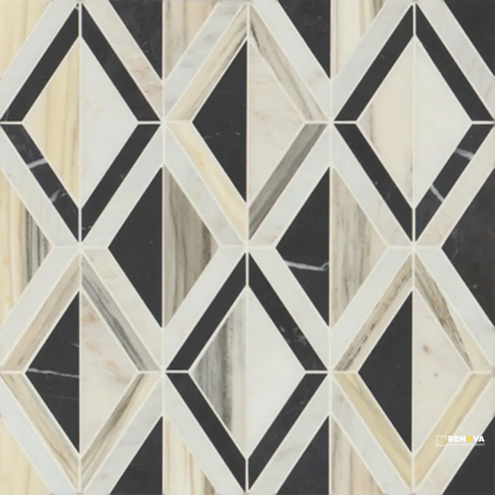 MODNI ARLO BLEND MOSAIC HONED 10-1/8" X 15-7/8" - 4