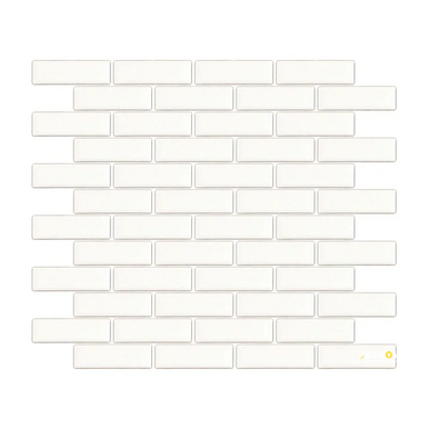 CHAPTER ES - ESSENTIALS BRICK WHITE GLOSS MOSAIC 1" X 3" - 5