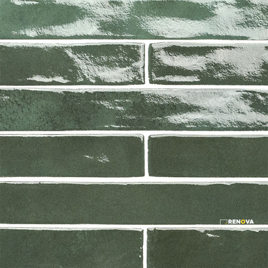 FLAMENCO RACING GREEN 2X18 GLOSSY ( 8 SF PER BOX ) - 5