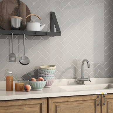 COLOR COLLECTION MATTE TENDER GRAY FIELD 6" X 6" - 3
