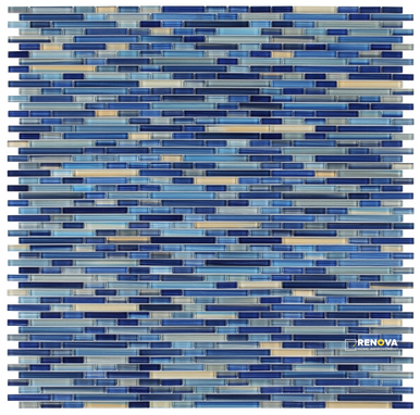 RAIN SAPPHIRE MOSAIC 11.75" X 12" - 4