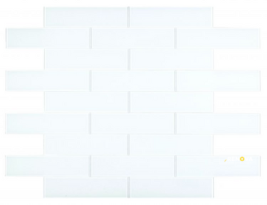 LUCY WHITE GLOSSY MOSAIC 4" X 16" - 2