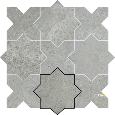 APE ANTICO CASALE CENERE 6.6X6.6 OTTO FIELD - 3