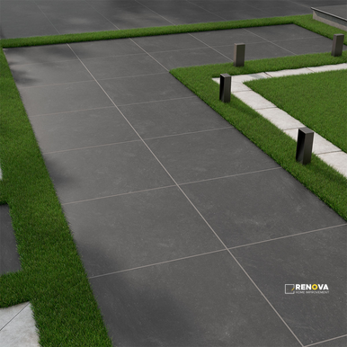 ARTERRA PAVER VULKON NERO 24X24X2CM ( 8 SF PER BOX ) - 2