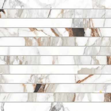 PRATI HONED MOSAIC 1" X 12" - 4