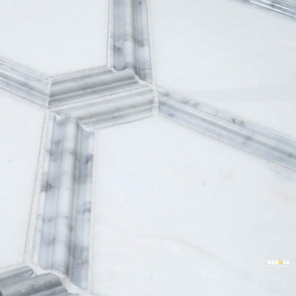 CREST WHITE MOSAIC 10.125" X 8.875" - SA990023 - SA990023 - 5