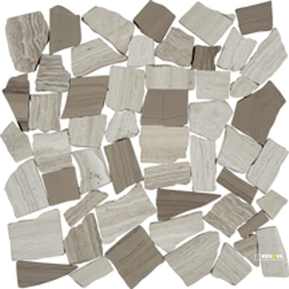 PIETRA ART PEBBLES RUSTIC BIRCH FLAT 12" X 12" - 2