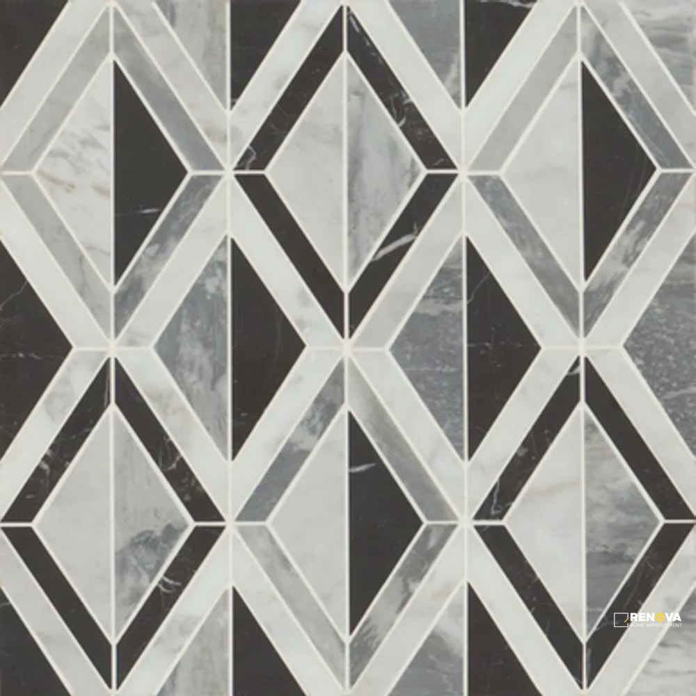 MODNI ARLO BLEND MOSAIC HONED 10-1/8" X 15-7/8" - 3