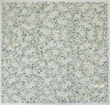 DAISY WILD GREEN MOSAIC 12.75" X 12.5" - 3