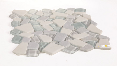 PEBBLE SKY MOSAIC 12" X 12" - 4