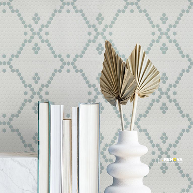 GEOMETRO 2.0 GLASS MATTE HEXAGON MOSAIC 13" X 13" - 6