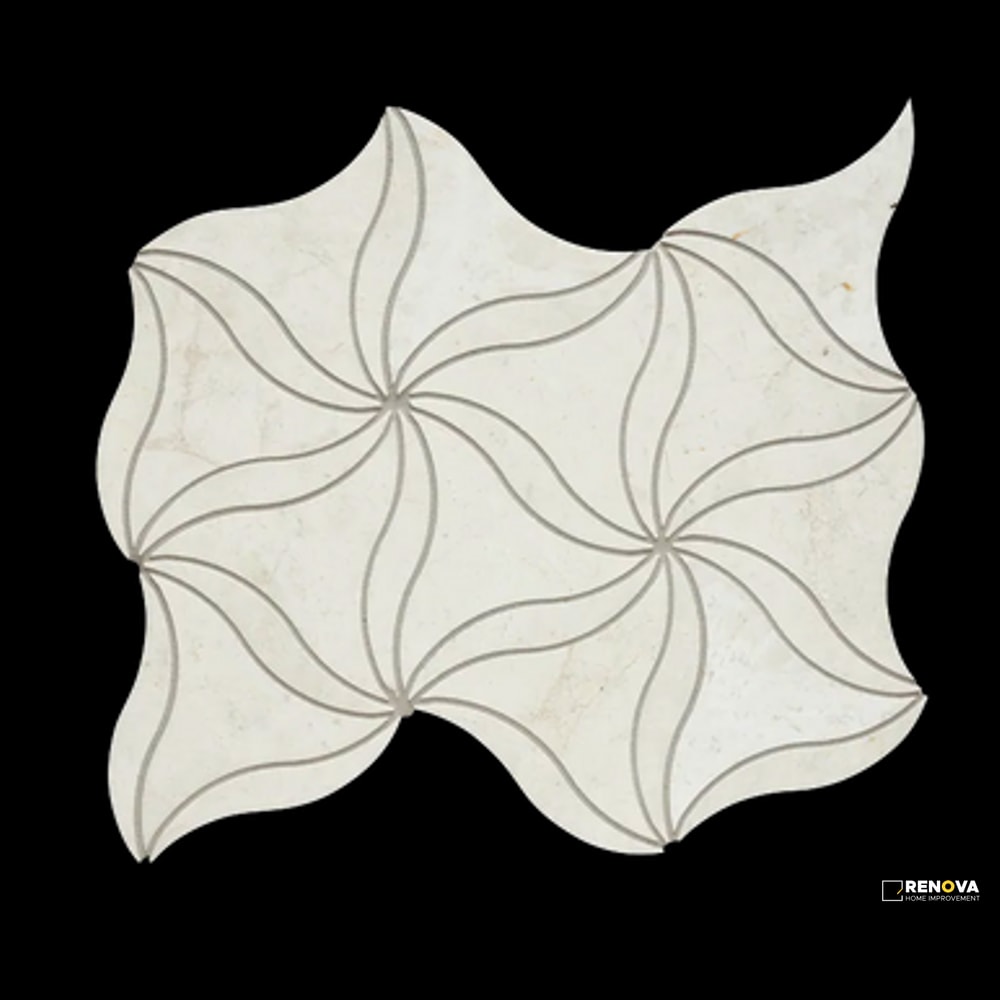 CREMA HONED PETAL MOSAIC - 2