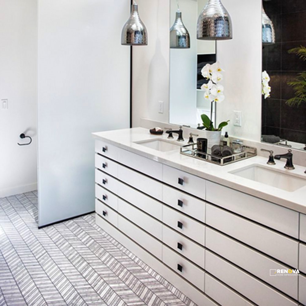 VENATINO POLISHED CHEVRON PATTERN MOSAIC - 5