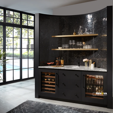 CHAPTER 18 - ROTUNDA NERO MARQUINA 1" HEXAGON MOSAIC ON 10-3/4" X 11-3/8" - FLOJEF515 - 3