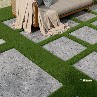 ARTERRA PAVER TERRAZO GRIS 24X24X2CM ( 8 SF PER BOX ) - 2