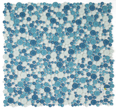 LADY OCEAN MOSAIC 10.75" X 10.75" - 4