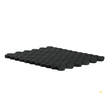 CHAPTER 18 - ROTUNDA NERO MARQUINA 1" HEXAGON MOSAIC ON 10-3/4" X 11-3/8" - FLOJEF515 - 4
