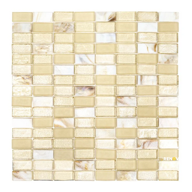 VENICE 5/8" STACK BRICK BLEND MOSAIC 12.25" X 12.25" - SA990087 - SA990087 - 3