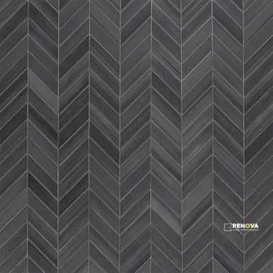 WATERCOLOR GRAPHITE CHEVRON MOSAIC 12X15 - 3