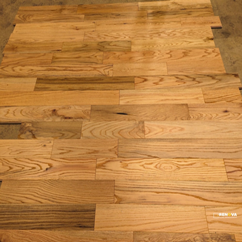 RED OAK WIRE BRUSHED 4-3/4" - SOLID - CRESTWOOD - 3