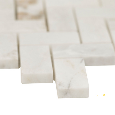 ARABESCATO VENATO WHITE 1X2 HERRINGBONE HONED - 2
