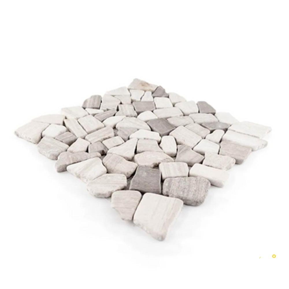 CHAPTER ES - ESSENTIALS COBBLE ROCKS HONED MOSAIC 12" X 12" - 4