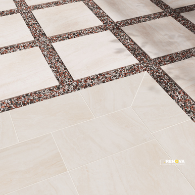 ARTERRA PAVER PRAIA CREMA 24X24X2CM ( 8 SF PER BOX ) - 5