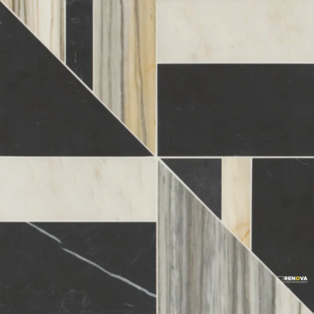 MODNI LENNOX BLEND MOSAIC HONED 16" X 16"