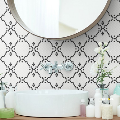 GEOMETRO 2.0 GLASS MATTE HEXAGON MOSAIC 13" X 13" - 7