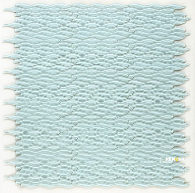 WATER LIGHT GREEN MOSAIC 11.5" X 12.25" - 3