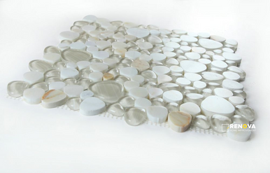 PEACH CALACATTA GOLD MOSAIC 12" X 12" - 4