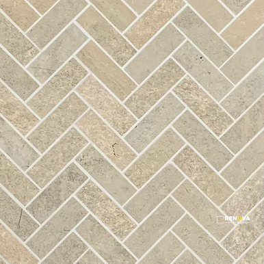 BLENDED MATTE HERRINGBONE MOSAIC 1" X 3" - 3