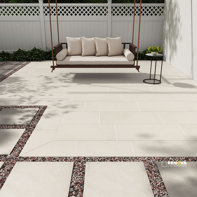 ARTERRA PAVER LIVINGSTYLE CREAM 24X48X2CM ( 8 SF PER BOX ) - 3