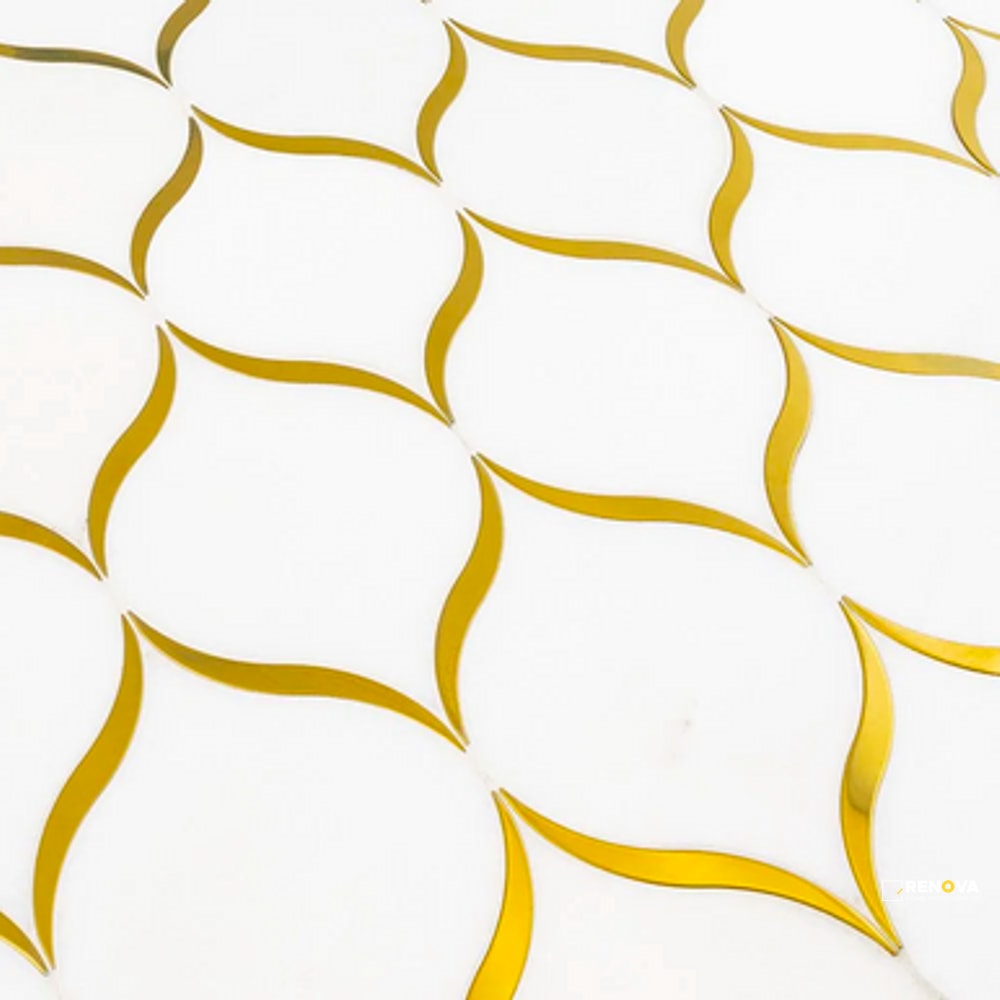 CHAPTER SPEC09 - ELOQUENT THASSOS POLISHED MOSAIC 10-1/2" X 11-3/4" - 3
