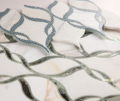 PRESTIGE MIRROR CALACATTA MOSAIC 7.25" X 11.75" - 2