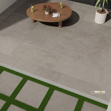 ARTERRA PAVER CEMENTIQUE SILVER 24X48X2CM ( 8 SF PER BOX ) - 3