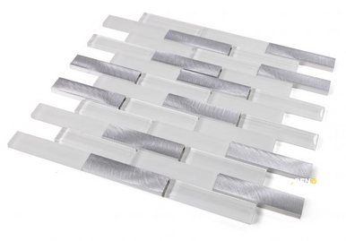 LINEAR ALUMINUM MOSAIC 11.75" X 11.75" - 3